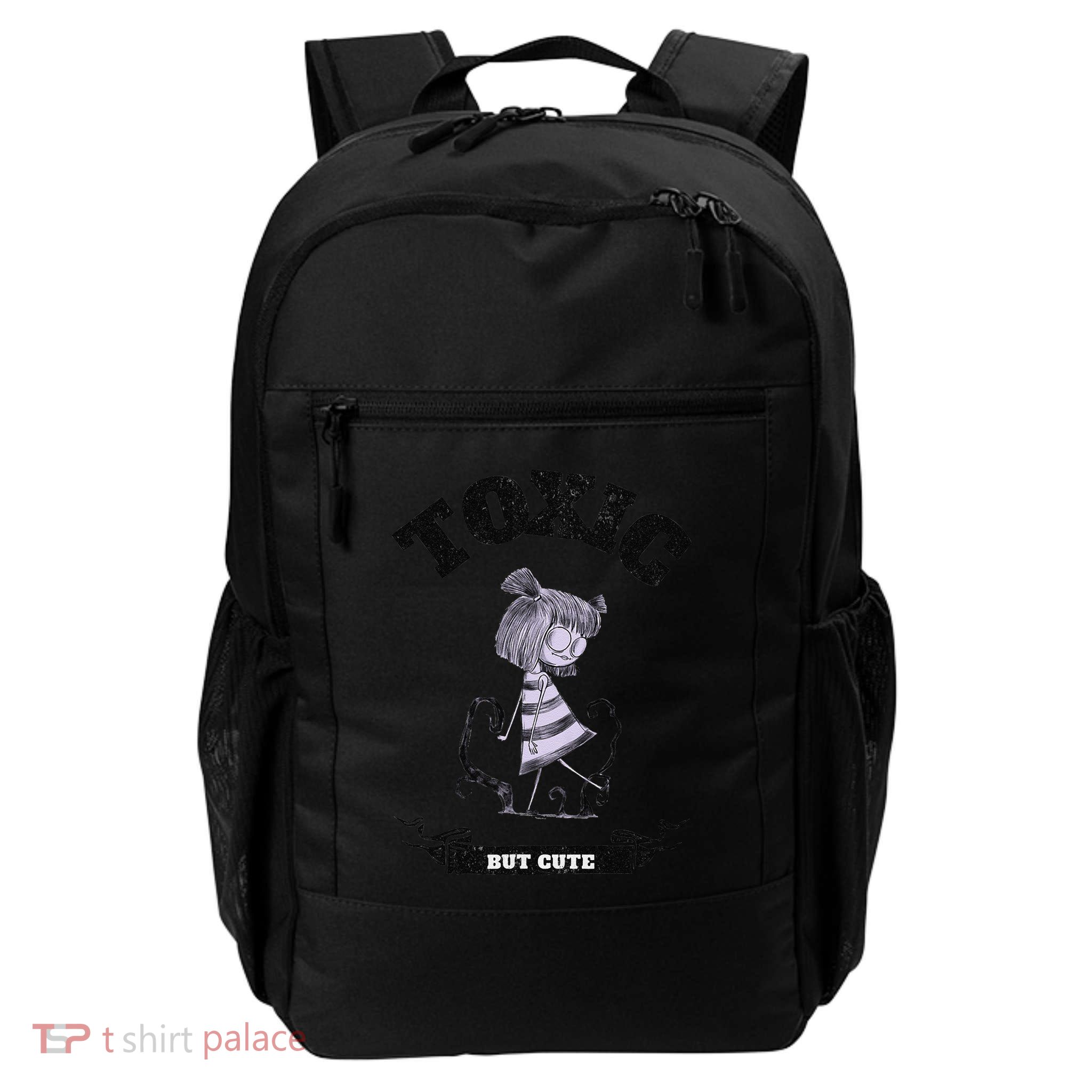 Toxic But Cute Creepy Funny Halloween Graphic Daily Commute Backpack