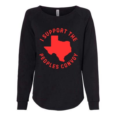 Texas Border Crisis Peoples Convoy Womens California Wash Sweatshirt