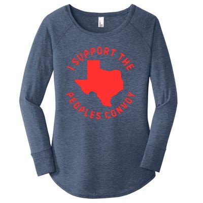 Texas Border Crisis Peoples Convoy Women's Perfect Tri Tunic Long Sleeve Shirt