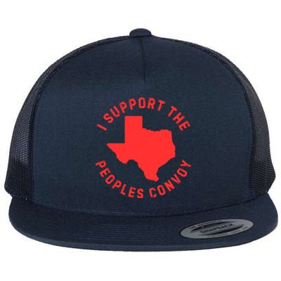 Texas Border Crisis Peoples Convoy Flat Bill Trucker Hat