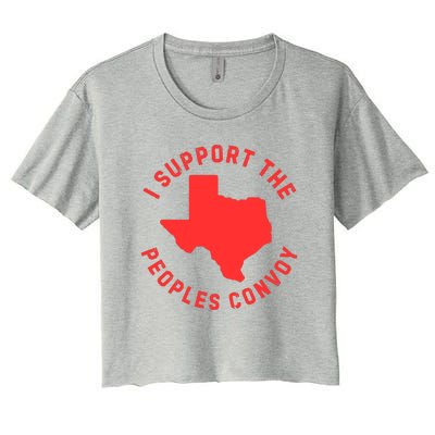 Texas Border Crisis Peoples Convoy Women's Crop Top Tee