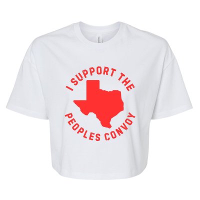 Texas Border Crisis Peoples Convoy Bella+Canvas Jersey Crop Tee