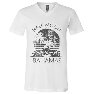 The Bahamas Cruise Half Moon Bahamas Travel Bahamas Vacation V-Neck T-Shirt