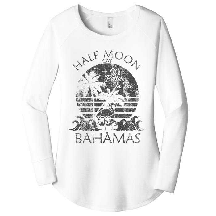 The Bahamas Cruise Half Moon Bahamas Travel Bahamas Vacation Women's Perfect Tri Tunic Long Sleeve Shirt