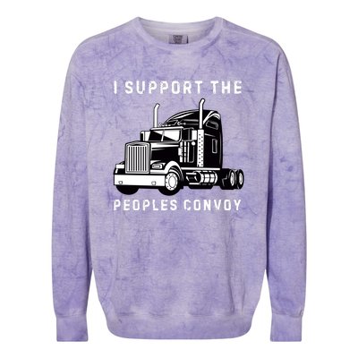 Texas Border Crisis Peoples Convoy Colorblast Crewneck Sweatshirt