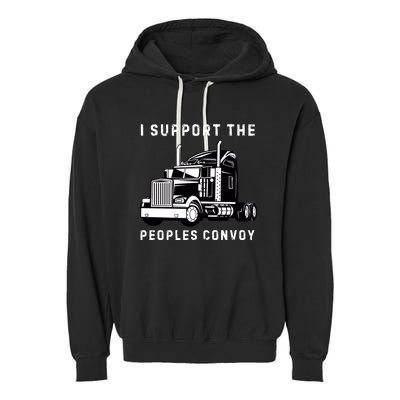 Texas Border Crisis Peoples Convoy Garment-Dyed Fleece Hoodie