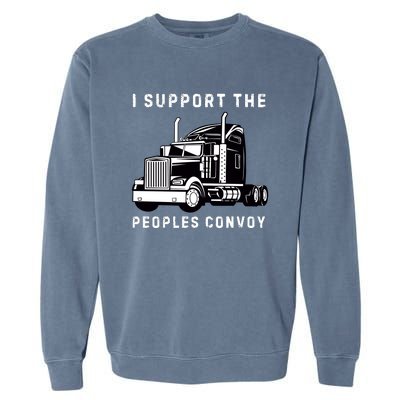 Texas Border Crisis Peoples Convoy Garment-Dyed Sweatshirt