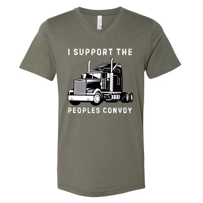 Texas Border Crisis Peoples Convoy V-Neck T-Shirt