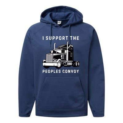 Texas Border Crisis Peoples Convoy Performance Fleece Hoodie