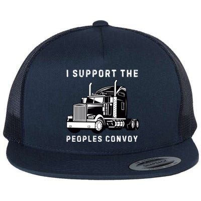 Texas Border Crisis Peoples Convoy Flat Bill Trucker Hat