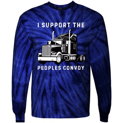 Texas Border Crisis Peoples Convoy Tie-Dye Long Sleeve Shirt