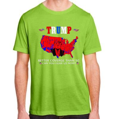 Trump Better Coverage Than 5g Can You Hear Us Now Usa Map Adult ChromaSoft Performance T-Shirt