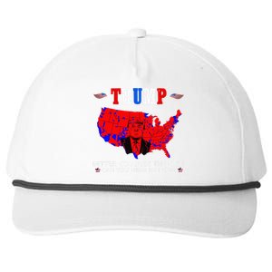 Trump Better Coverage Than 5g Can You Hear Us Now Usa Map Snapback Five-Panel Rope Hat