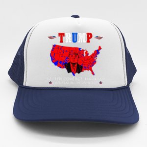 Trump Better Coverage Than 5g Can You Hear Us Now Usa Map Trucker Hat