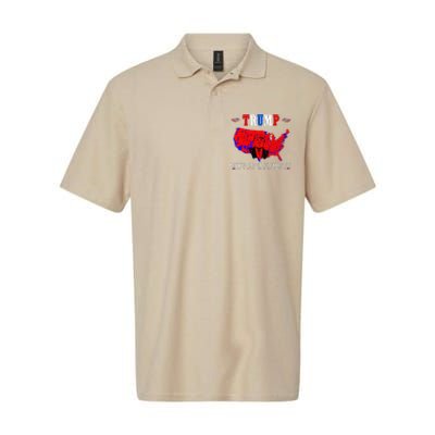 Trump Better Coverage Than 5g Can You Hear Us Now Usa Map Softstyle Adult Sport Polo