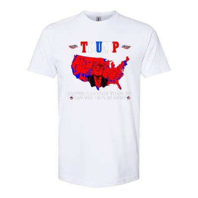 Trump Better Coverage Than 5g Can You Hear Us Now Usa Map Softstyle CVC T-Shirt