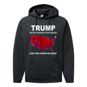 Trump Better Coverage Politics Performance Fleece Hoodie