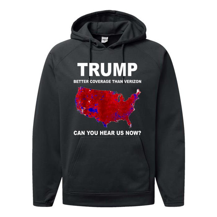 Trump Better Coverage Politics Performance Fleece Hoodie