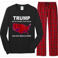 Trump Better Coverage Politics Long Sleeve Pajama Set