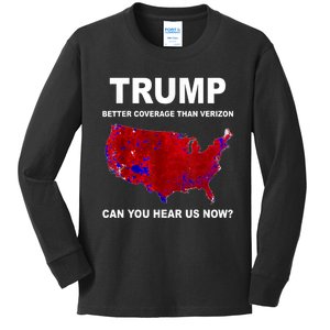 Trump Better Coverage Politics Kids Long Sleeve Shirt