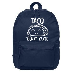 Taco Bout Cute 16 in Basic Backpack