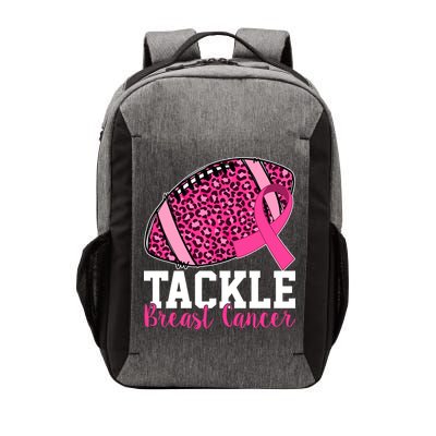 Tackle Breast Cancer Football Ribbon Awareness Vector Backpack