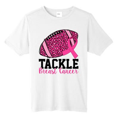 Tackle Breast Cancer Football Ribbon Awareness Tall Fusion ChromaSoft Performance T-Shirt