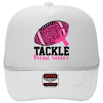 Tackle Breast Cancer Football Ribbon Awareness Trucker Hat