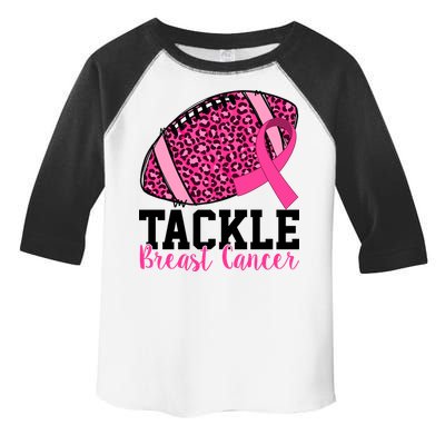 Tackle Breast Cancer Football Ribbon Awareness Toddler Fine Jersey T-Shirt