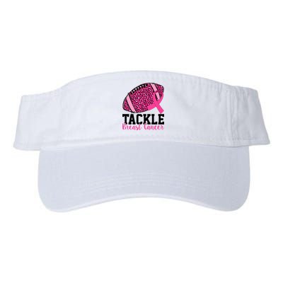 Tackle Breast Cancer Football Ribbon Awareness Visor