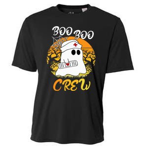 The Boo Crew Halloween Ghost The Boo Crew Nurse Cooling Performance Crew T-Shirt