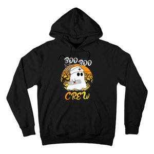 The Boo Crew Halloween Ghost The Boo Crew Nurse Hoodie