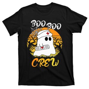 The Boo Crew Halloween Ghost The Boo Crew Nurse T-Shirt