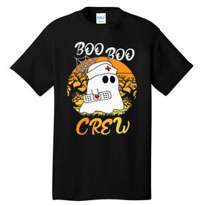 The Boo Crew Halloween Ghost The Boo Crew Nurse Tall T-Shirt