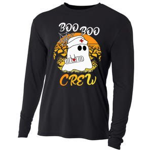 The Boo Crew Halloween Ghost The Boo Crew Nurse Cooling Performance Long Sleeve Crew