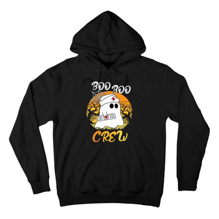 The Boo Crew Halloween Ghost The Boo Crew Nurse Tall Hoodie