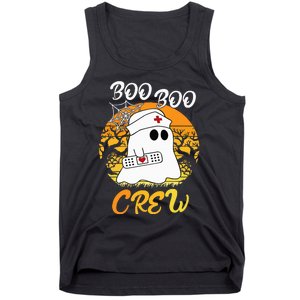 The Boo Crew Halloween Ghost The Boo Crew Nurse Tank Top