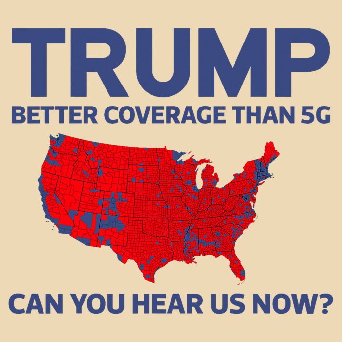 Trump Better Coverage Than 5g Can You Hear Us Now 2024 Tote Bag