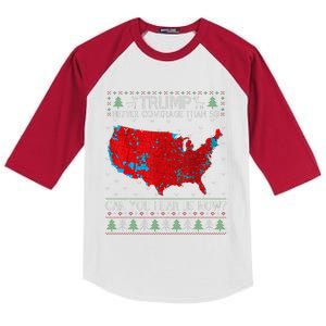 Trump Better Coverage Than 5g. Can Your Hear Us Now On Back Kids Colorblock Raglan Jersey