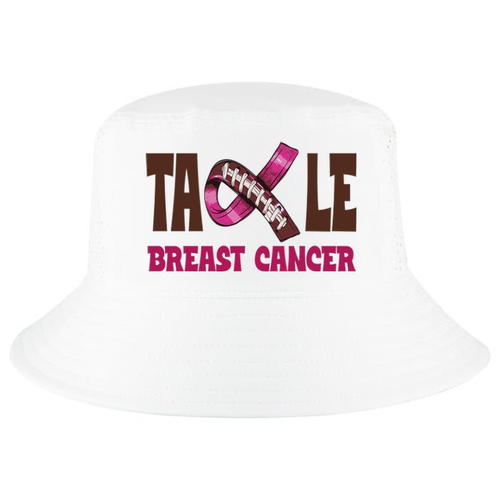 Tackle Breast Cancer Awareness Football Cool Comfort Performance Bucket Hat