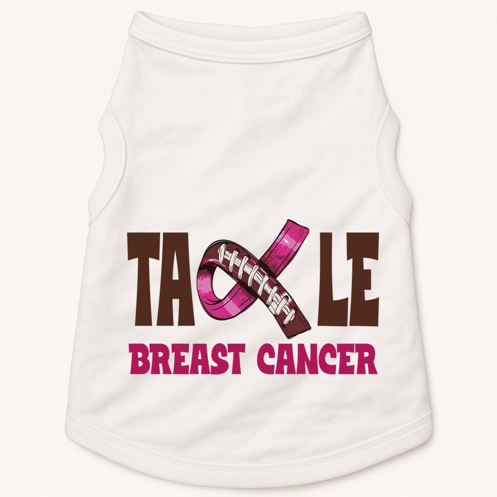 Tackle Breast Cancer Awareness Football Doggie Tank