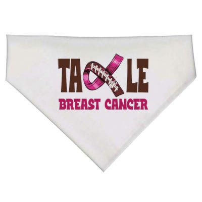 Tackle Breast Cancer Awareness Football USA-Made Doggie Bandana