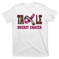 Tackle Breast Cancer Awareness Football T-Shirt