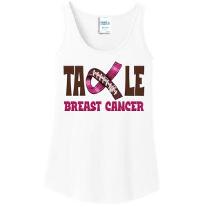 Tackle Breast Cancer Awareness Football Ladies Essential Tank