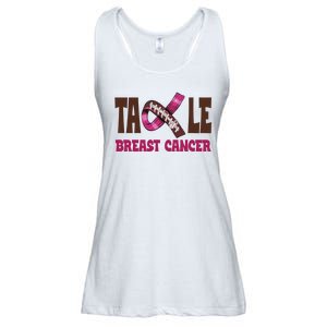 Tackle Breast Cancer Awareness Football Ladies Essential Flowy Tank