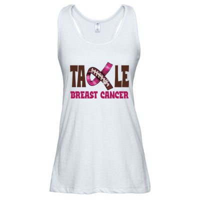 Tackle Breast Cancer Awareness Football Ladies Essential Flowy Tank