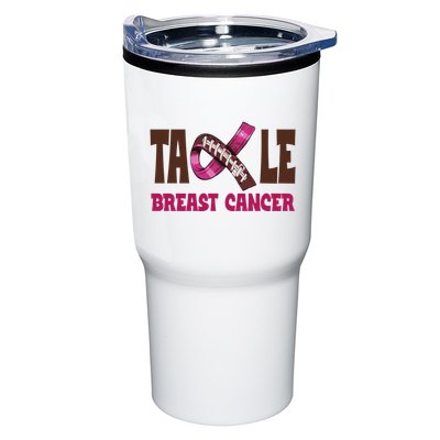 Tackle Breast Cancer Awareness Football Tumbler