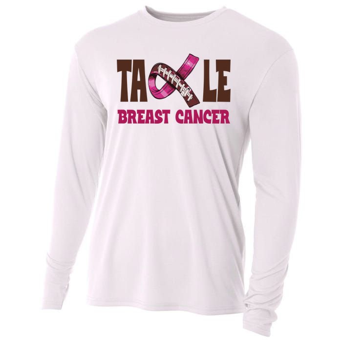 Tackle Breast Cancer Awareness Football Cooling Performance Long Sleeve Crew