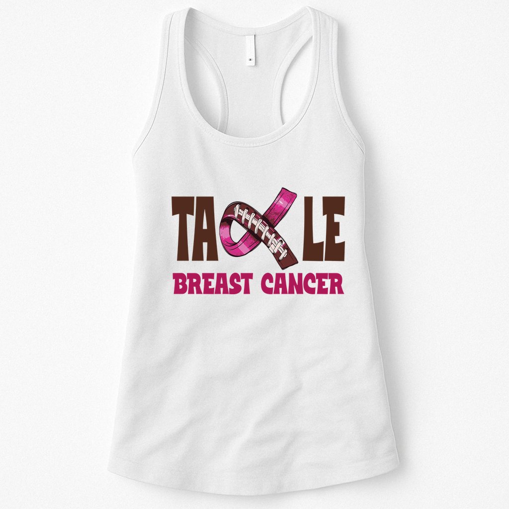 Tackle Breast Cancer Awareness Football Womens Tank Top
