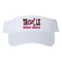 Tackle Breast Cancer Awareness Football Valucap Bio-Washed Visor